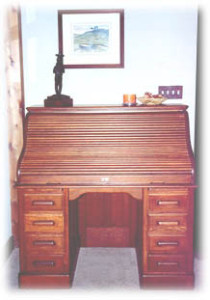 We restored the desk used by "Doc" on the long-running television show "Gunsmoke"